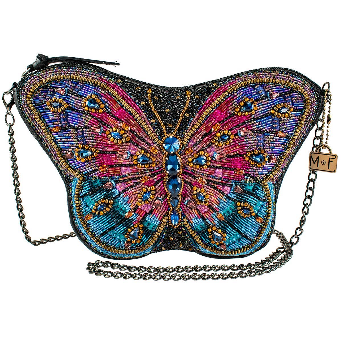 Jewels Beaded Butterfly Crossbody Handbag