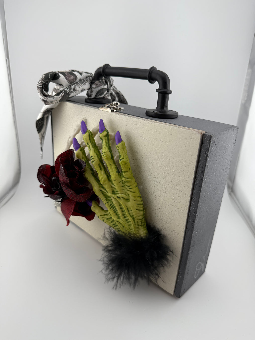 Till Death Do Us Part, Gothic Cigar Box Purse 🖤💀🌹